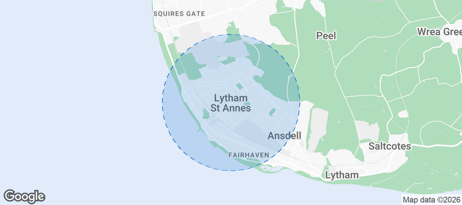 Lytham St Annes Airbnb map